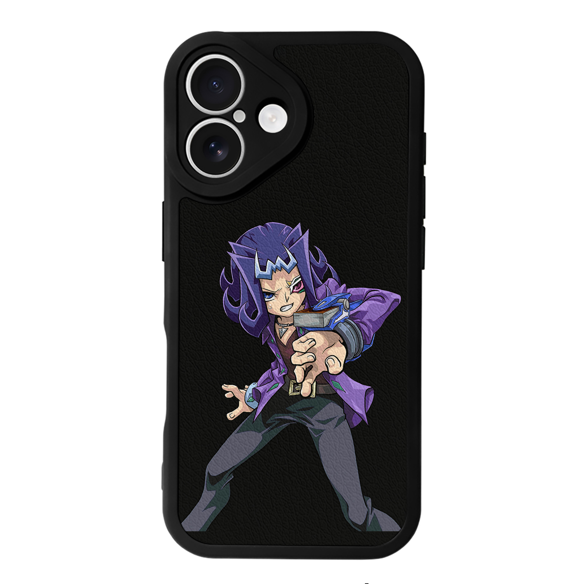 遊☆戯☆王 Yu-Gi-Oh! 【iPhone 16シリーズ対応】シリコンスマホケース（レザー調） 材質：シリコン